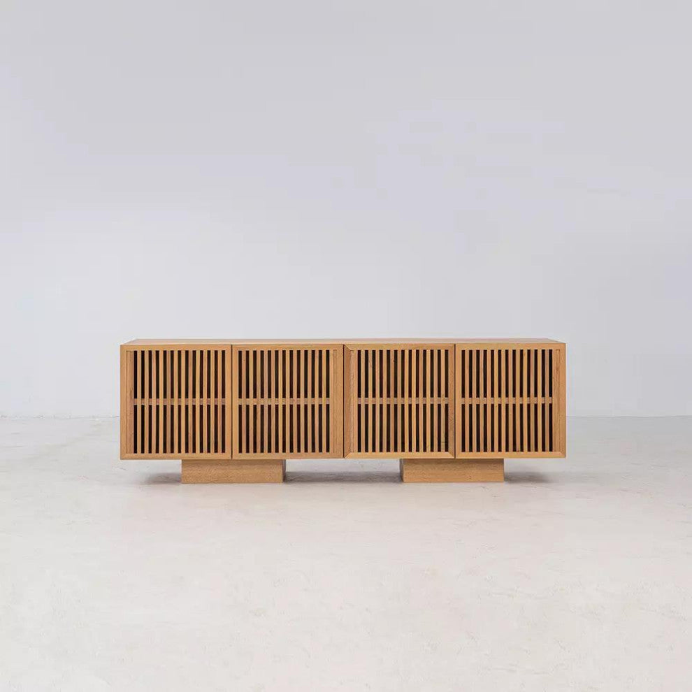 Zither 70" Media Cabinet, Pumpernickel