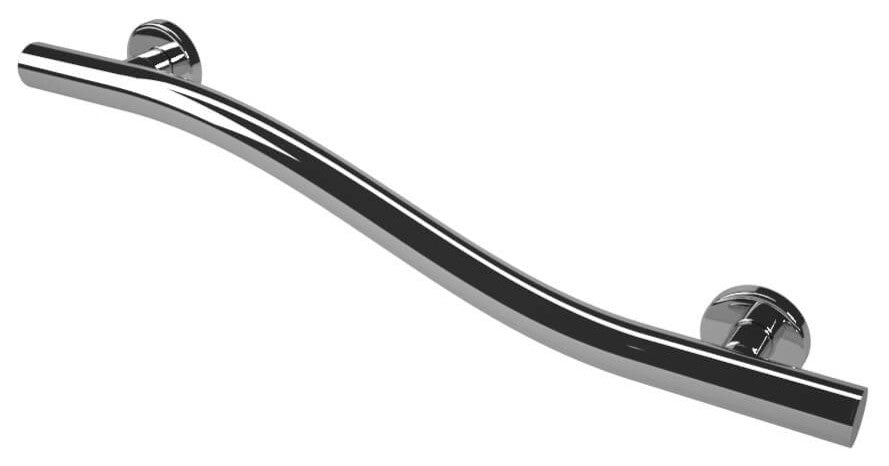 Life Line, Wave Bar, Stainless Steel, 18", Right Hand