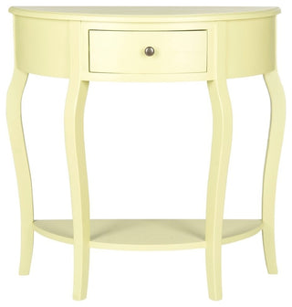 Safavieh Jan Demilune Small Console Table, Split Pea