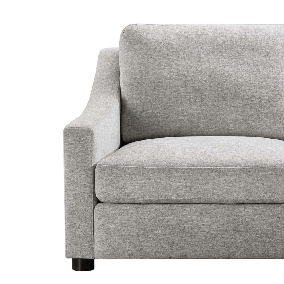 Garcelle Stain-Resistant Fabric Loveseat, Gray