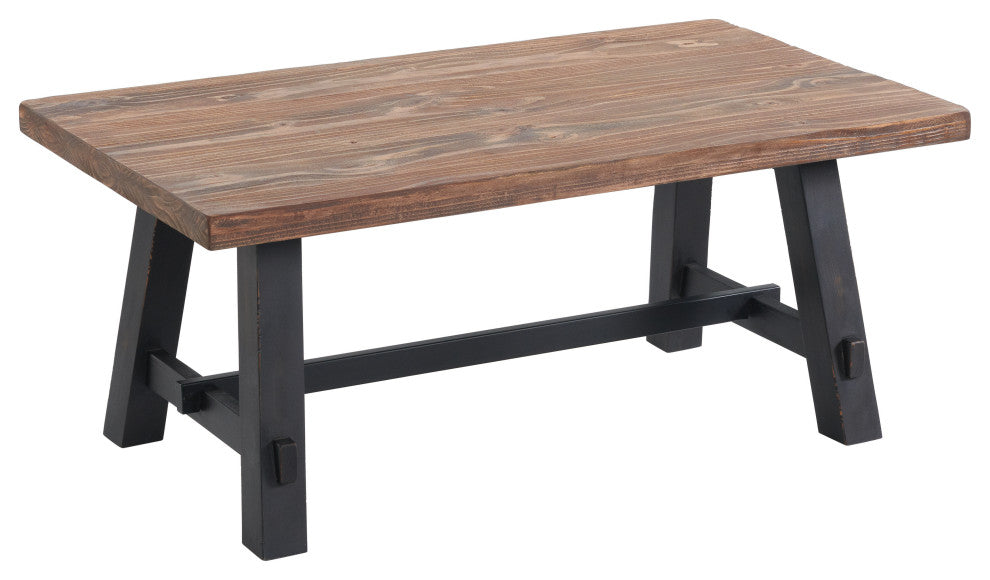 Adam 42"L Solid Wood Coffee Table