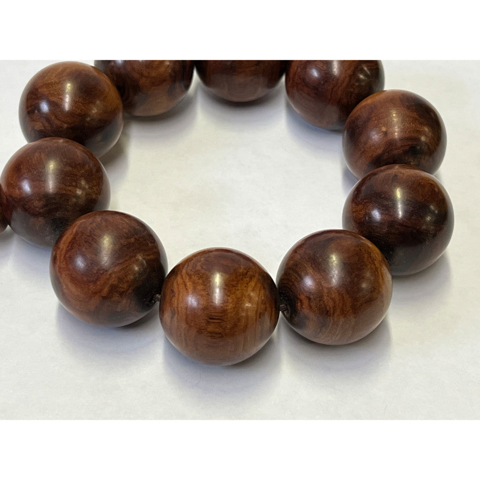 Chinese Huanghuali Rosewood Beads Hand Rosary Praying Bracelet Hws2410