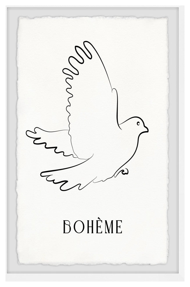 "Like a Free Bird" Framed Painting Print, 30x45