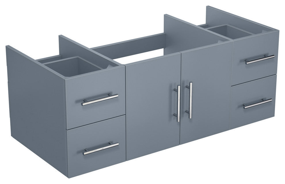 Geneva Transitional Dark Grey 48" Vanity Cabinet Only