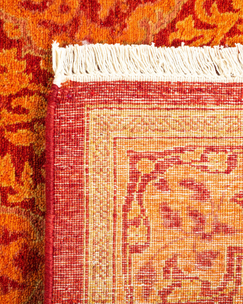 Mogul, One-of-a-Kind Hand-Knotted Area Rug Orange, 2'7"x13'9"