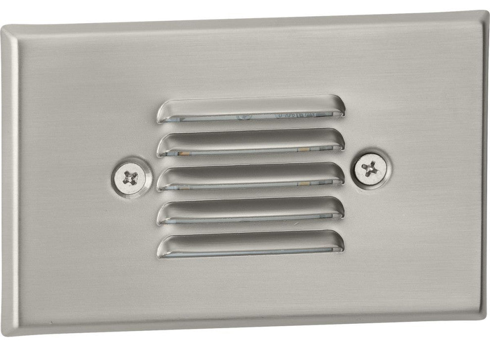 LED Indoor/Outdoor Brushed Nickel Integrated LED Wall or Step Light