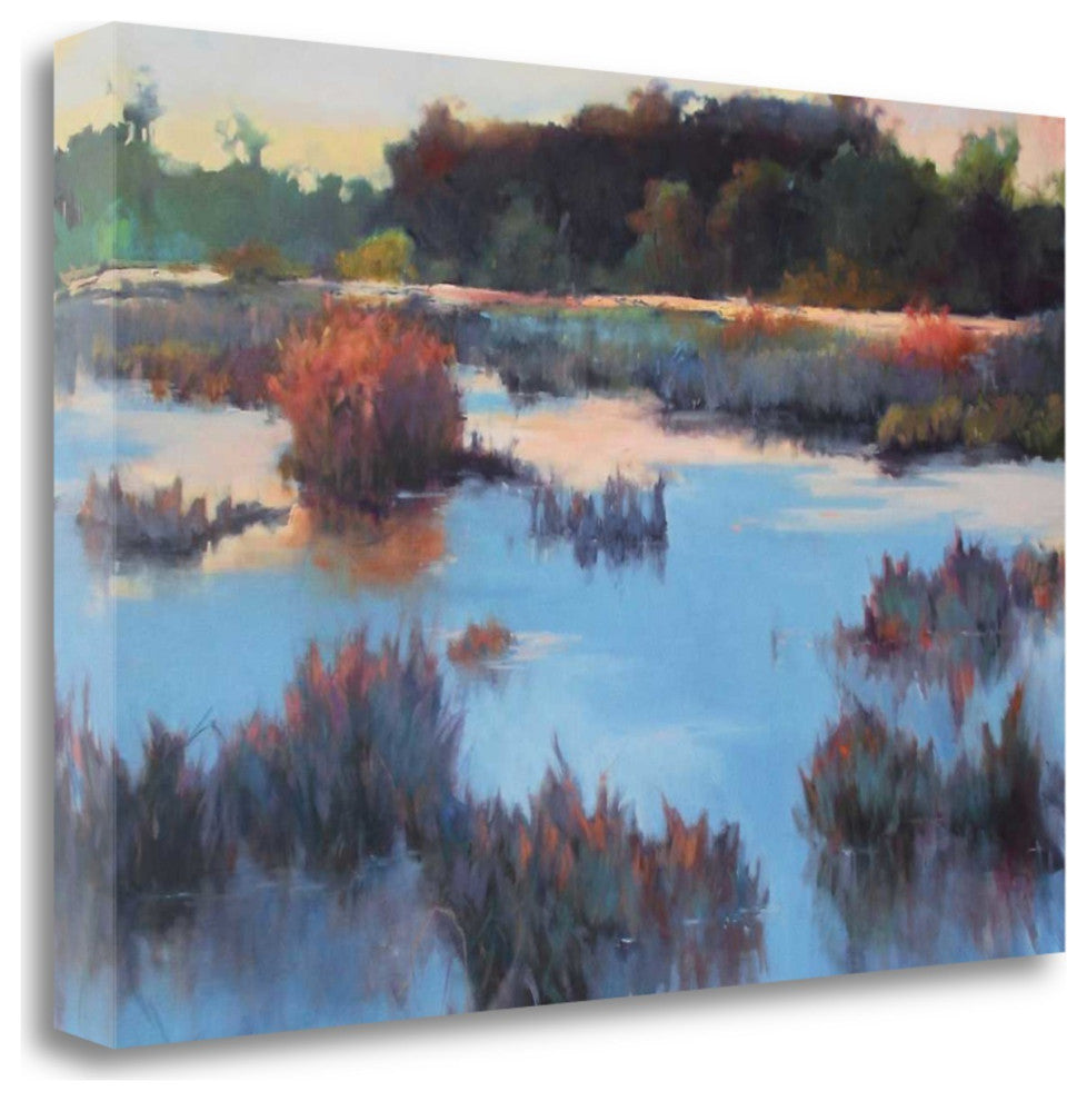 Watercolor Pond Landscape 2 Giclee Wrap Canvas Wall Art