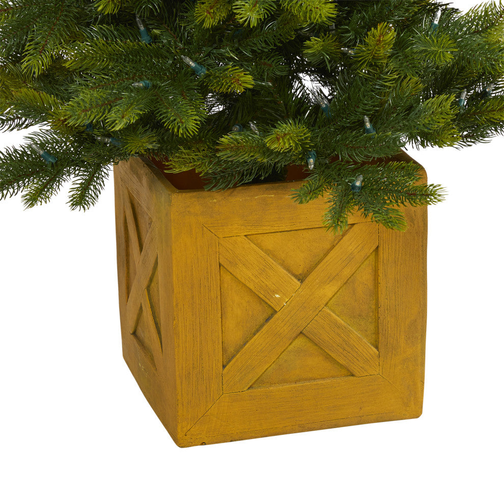 5' Manchester Fir Faux Xmas Tree W/Multifunction Lights & Bendable Branches