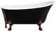 59" Streamline NPT9344ORB-ORB Clawfoot Tub With External Drain