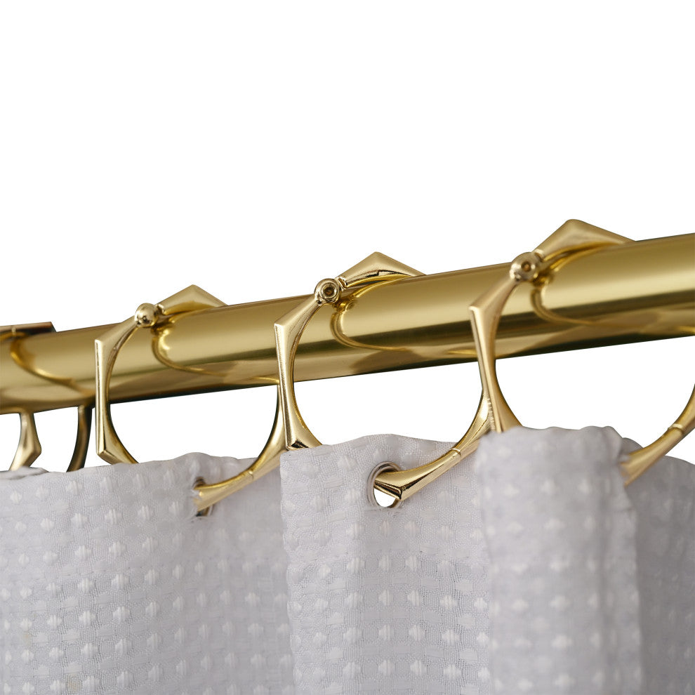 Utopia Alley Adjustable 72-Inch Shower Curtain Tension Rod, Gold
