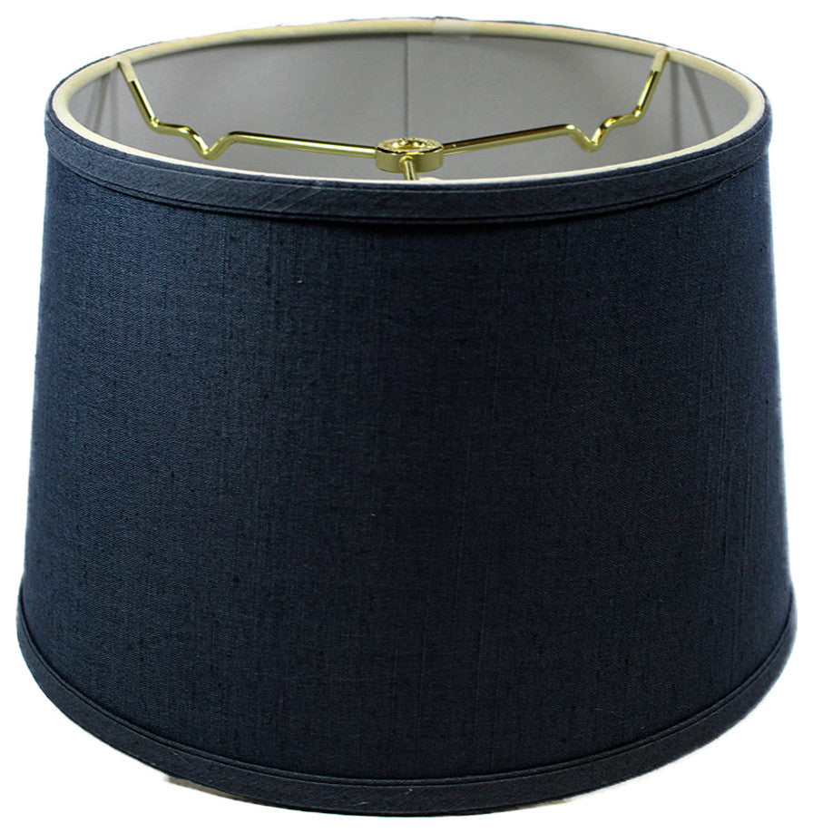 Hardback Shallow Drum Lamp Shade 10x12x8 Textured Slate