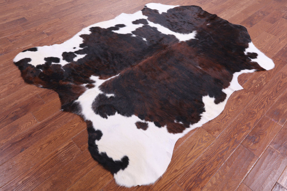Organic Natural Hair-On Cowhide Area Rug 6' 9" X 5' 6" C1702