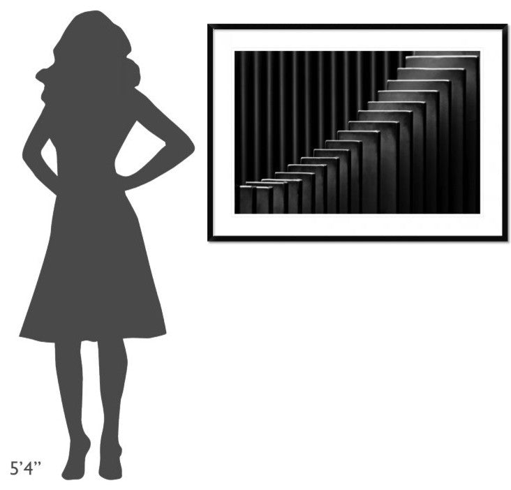 "Upward" Framed Digital Print by Hans-Wolfgang Hawerkamp, 44x32"