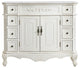 42" Single Bathroom Vanity, Antique White