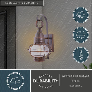 Chatham 10" Outdoor Wall Light Burnished Bronze