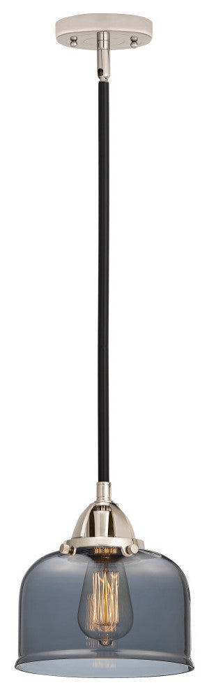 Large Bell Mini Pendant, Black Polished Nickel, Plated Smoke, Plated Smoke
