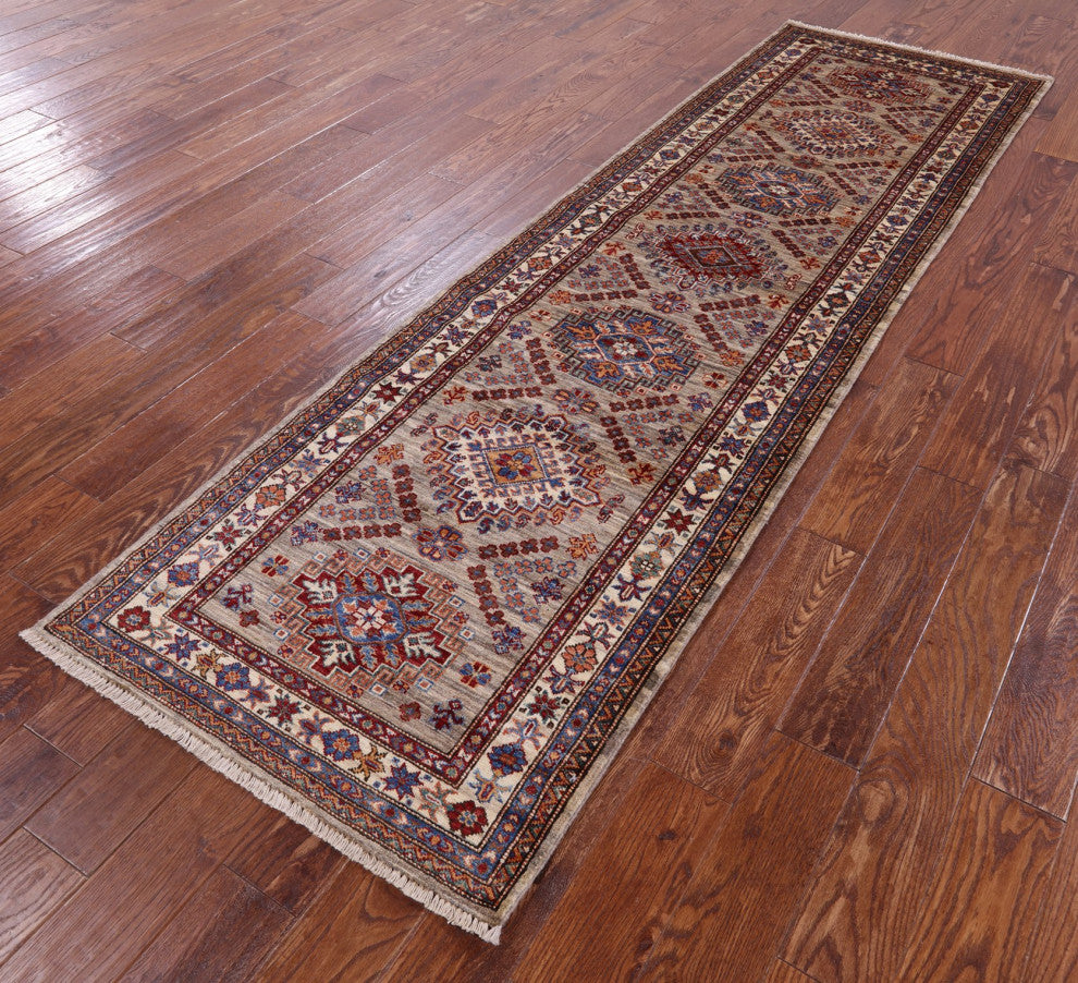 Runner Handmade Super Kazak Rug 2' 9" X 9' 3" - Q12349