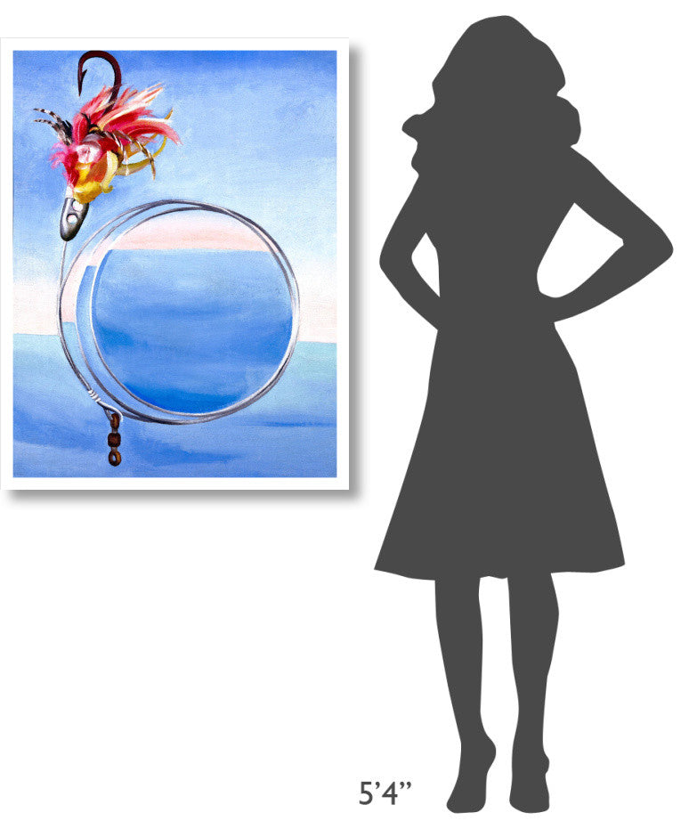"Fishhook From Hawaii - No. I, 1939" Print by Georgia O'Keeffe, 29"x38"