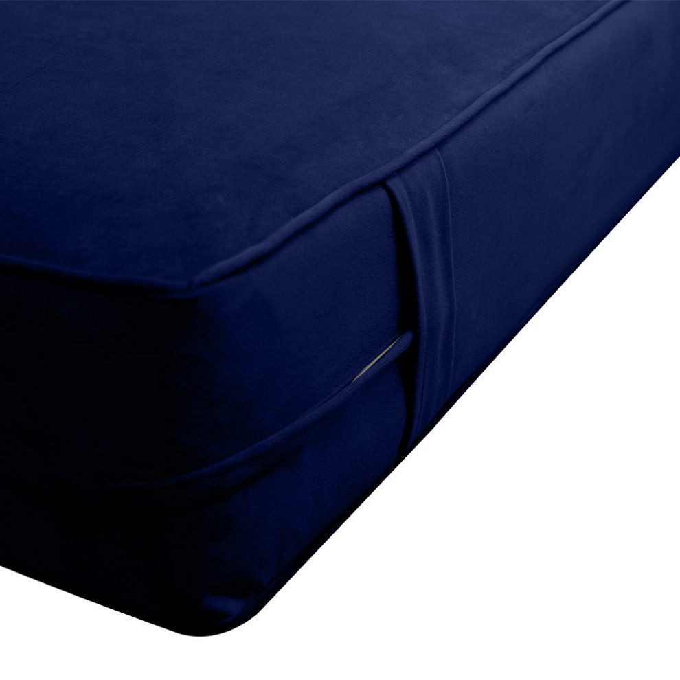 Same Pipe 6" Twin-XL 80x39x6 Velvet Indoor Daybed Mattress |COVER ONLY|-AD373