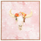 Kangarui Romantic Boho Buffalo Framed Wall Art