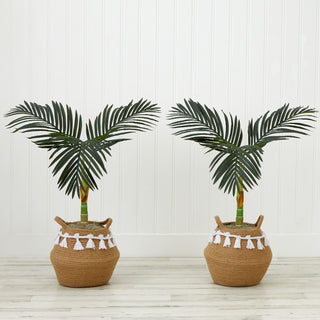 Alternate white full: product shown on white background with full view of both palm trees.