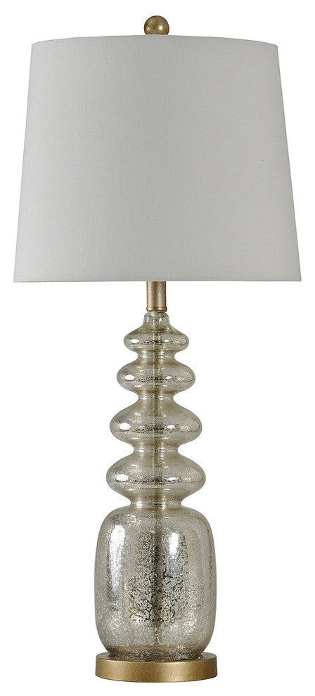 Curvature Table Lamp, Mercury Glass