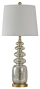 Curvature Table Lamp, Mercury Glass