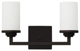 Jordan 2-Light Vanity Light, Ebony Bronze