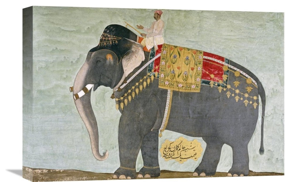 "Portrait of The Elephant 'Alam-Guman Gajraj'" Artwork, 22" x 15"