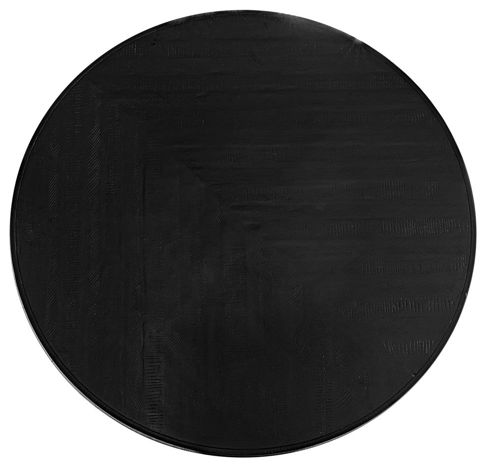 Parq 60in Round Dining Table Black