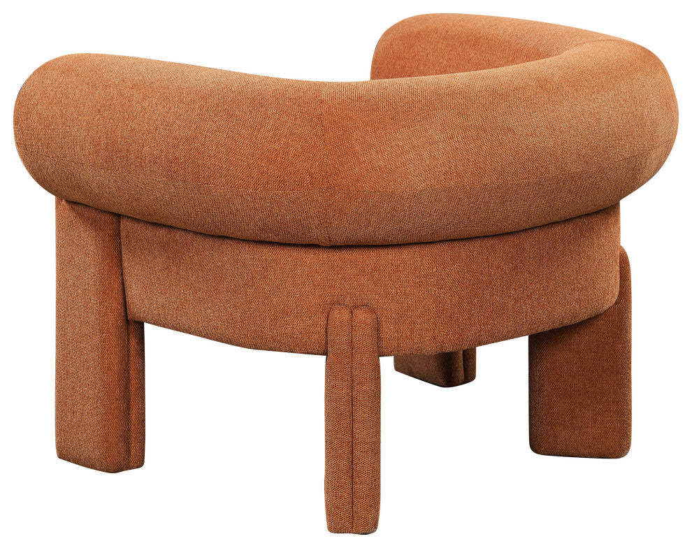 Stefano Upholstered Accent Chair, Cognac