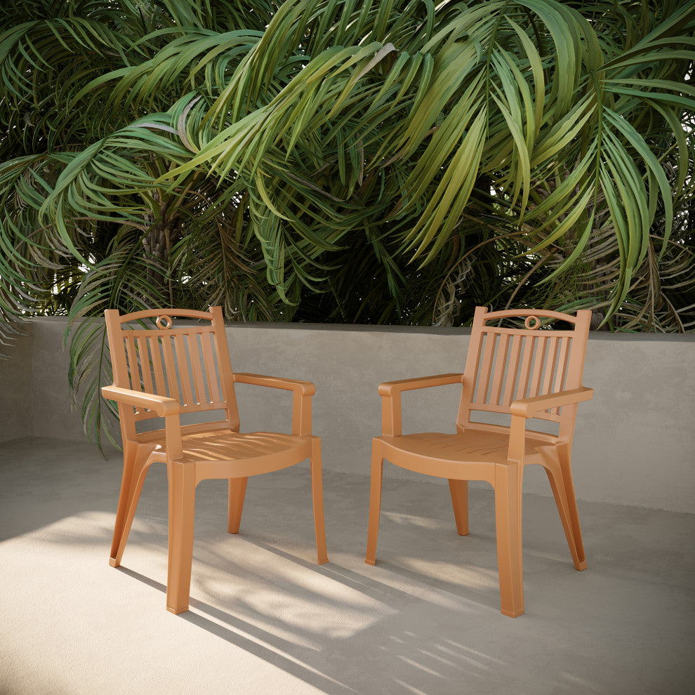 Windsor Resin Patio Chair, Gold