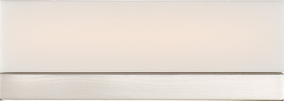 Nuvo Jackson 1-Light LED Brushed Nickel Small Vanity Light