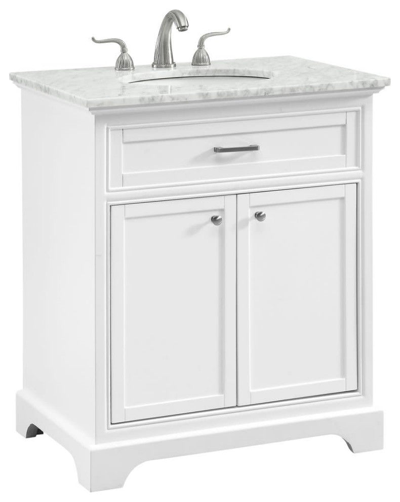 Elegant Lighting VF15030WH Americana 30" - Light Grey