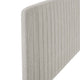 Milenna Channel Tufted Upholstered Fabric King/California King Headboard-Oatmeal