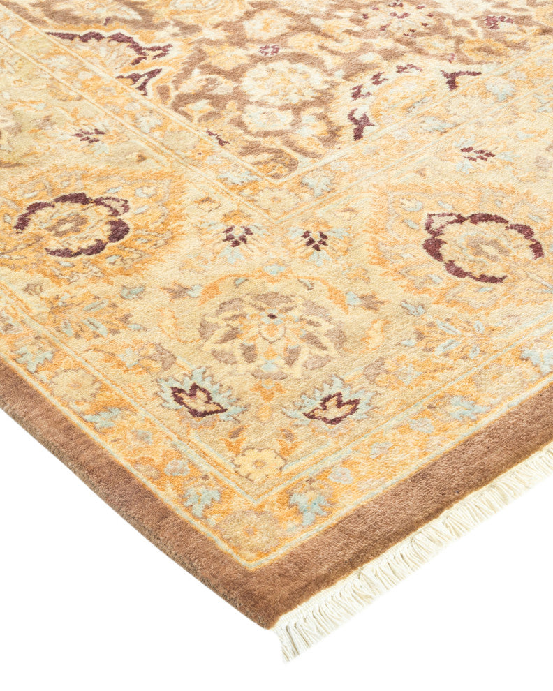 Mary, One-of-a-Kind Hand-Knotted Area Rug Brown, 6'2"x9'1"