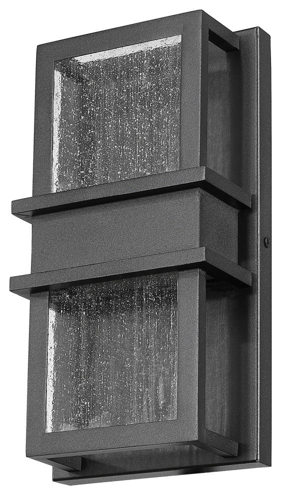 Zlite 577S-BK-LED 2-Light Outdoor Wall Sconce, Seedy