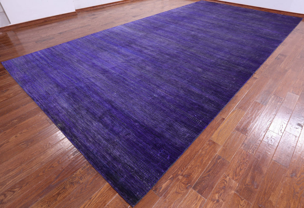 Hand Knotted Super Savannah Gabbeh Wool and Silk Rug 9' 10" X 19' 10" Q6913