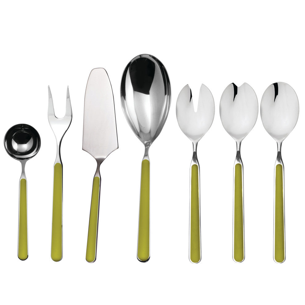 Fantasia Serving Set, Olive-Green, 7-Piece Set