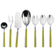 Fantasia Serving Set, Olive-Green, 7-Piece Set