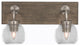 Oxbridge, Bath Bar, Graphite & Painted Distressed Metal, 5.75" Clear Bubble