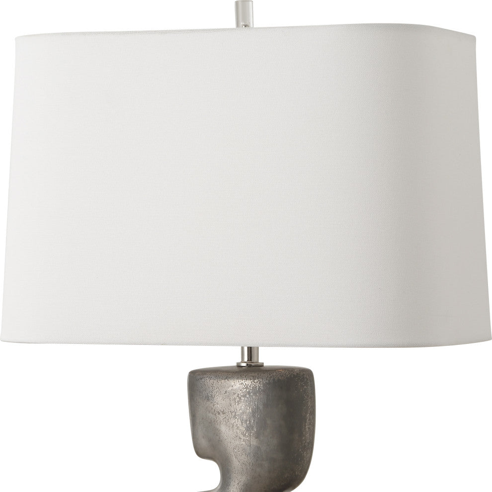 Uttermost Free Flowing Nickel Table Lamp
