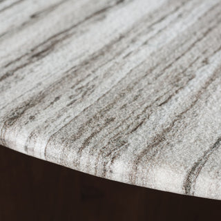 Safavieh Couture Lauresse Marble Coffee Table, Walnut/Grey