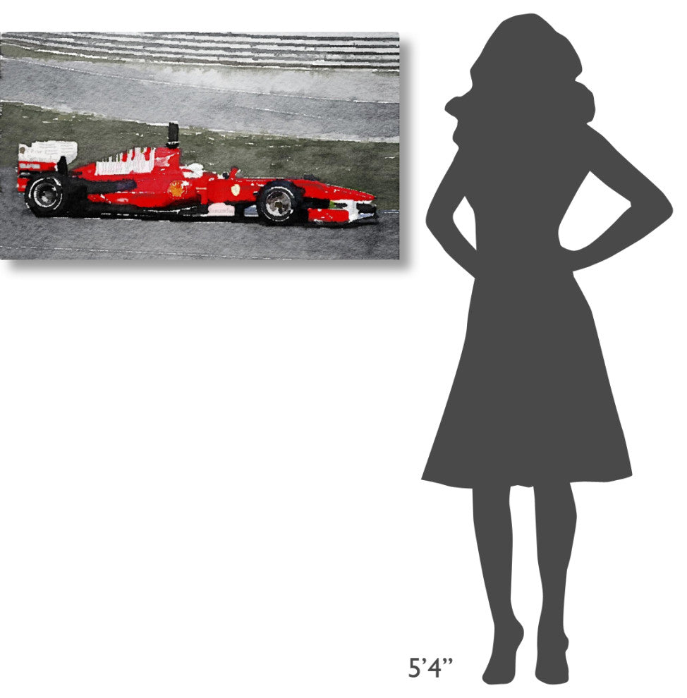 "Ferrari F1 Racing Watercolor" Fine Art Print