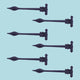 Wrought Strap Hinges Spear Tip Black Wrought Iron Pack of 6 Renovators Supply