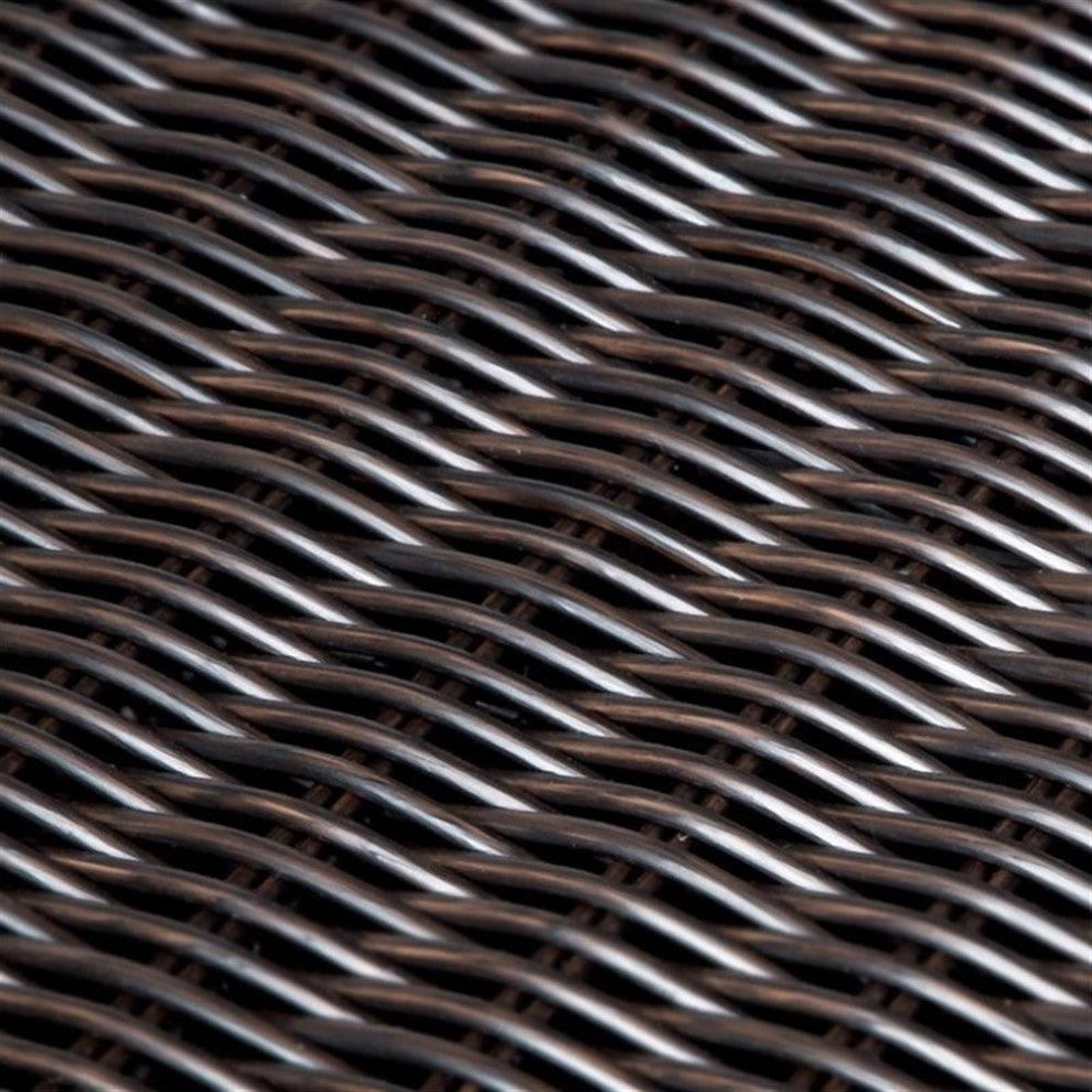 TKC Venice Patio Wicker Ottoman in Aruba