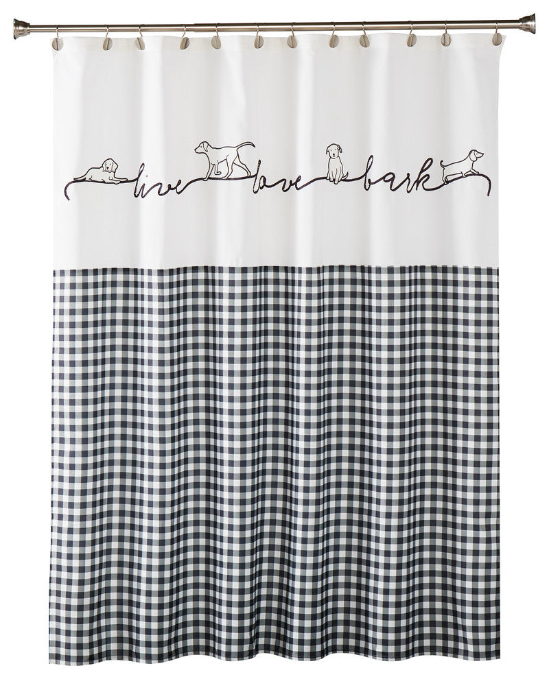 SKL Home Farmhouse Dogs Shower Curtain