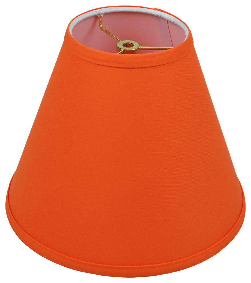 Fenchel Shades 5"x11"x9" Empire Lamp Shade, Linen Carrot
