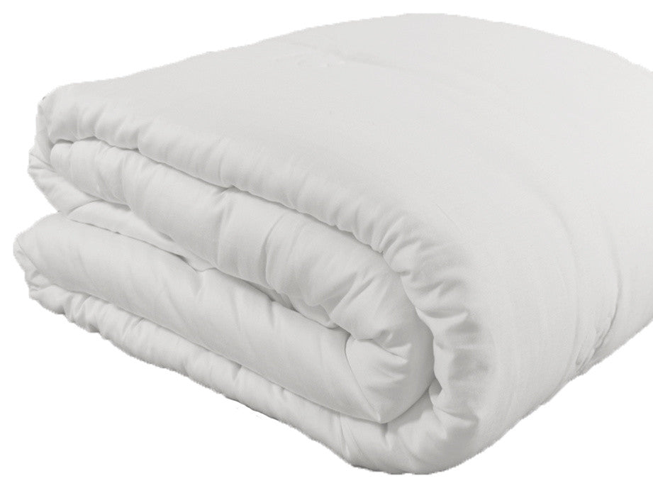 Deluxe 100% Natural Green tussah Silk Filled White Summer Comforter, Queen