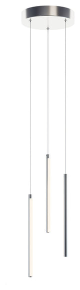 Rosemont 12'' 3-Light LED Pendant - Satin Nickel